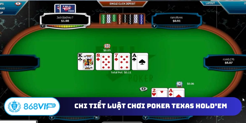 Chi tiết luật chơi Poker Texas Hold’em