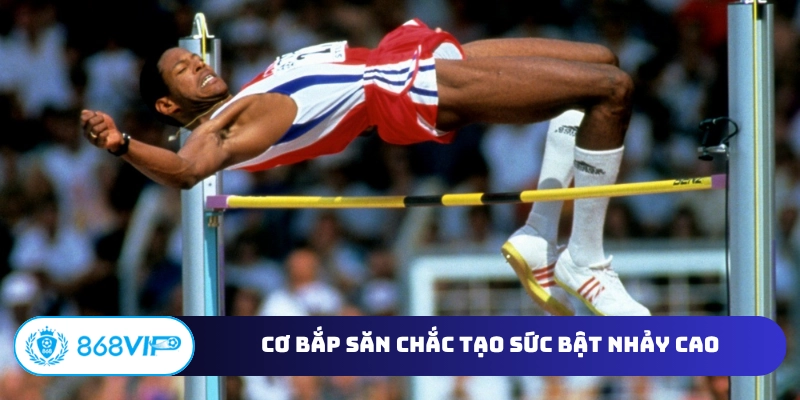 Cơ bắp săn chắc tạo sức bật nhảy cao