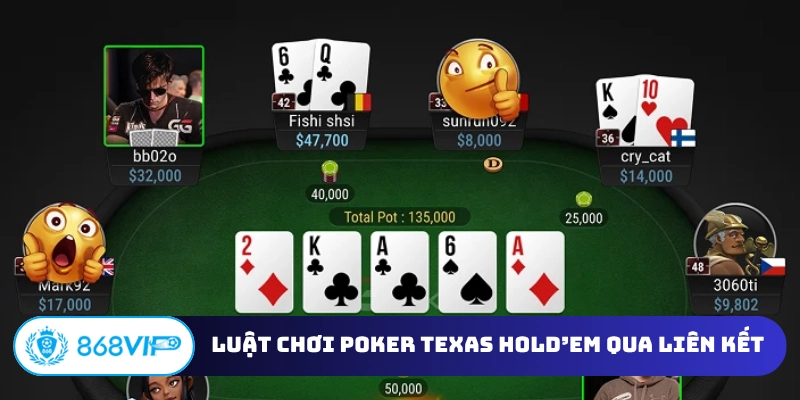 Luật chơi Poker Texas Hold’em qua liên kết cơ bản